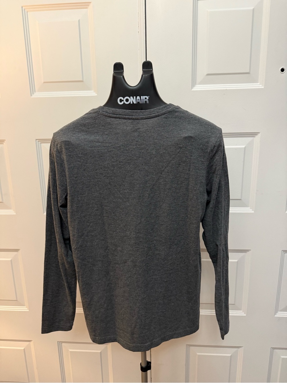Classic Long-Sleeve Crew Tee - Charcoal Gray - Picture 3 of 4